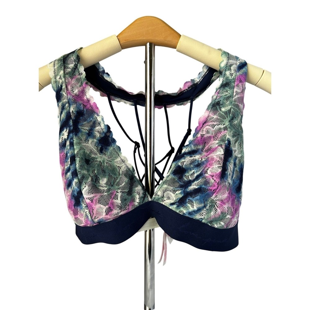 Victoria Secret Pink‎ Bralette Bra Blue Large